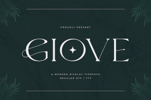 Giove - A Modern Display Typeface Font Download