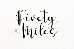 Fivety Miles Font Download
