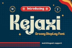 Kejaxi | Groovy Retro Font Font Download