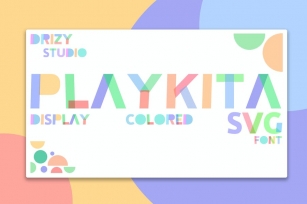 Playkita - Colored SVG Font Font Download