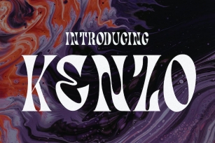 Kenzo - Psychedelic Typeface Font Download