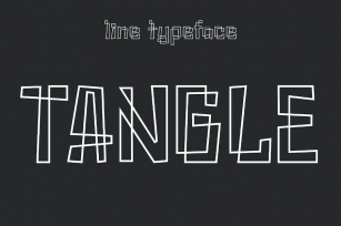Tangle - Line Art Typeface Font Download