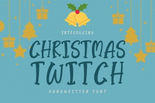 Christmas Twitch is a cute handwritten Font Download