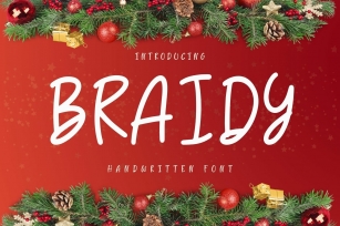 Braidy is a cute handwritten Font Download