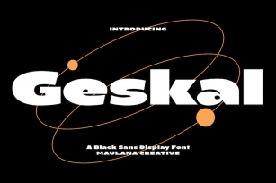 Geskal Black Sans Serif Display Font Font Download