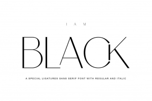 I Am Black Font Download