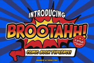 Brootahh Comic Typeface Font Download