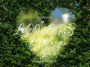 Lovers Outline Font Download