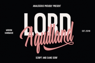 Lord Aquilland || Font duo Font Download