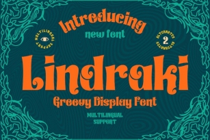 Lindraki | Groovy Retro Font Font Download