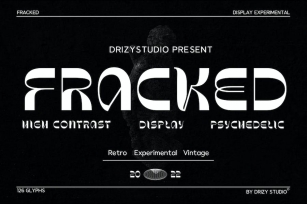 Fracked – Psychedelic Vintage Font Font Download
