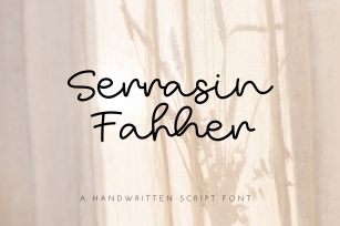 Serrasin Fahher Messy Script Font Download