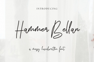 Hammer Bellan Messy Script Font Download