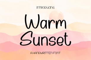 Warm Sunset Font Download