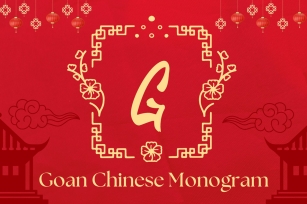 Goan Chinese Monogram Font Download
