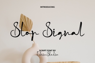 Stop Signal Font Download