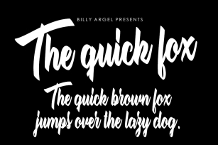 The quick fox Font Download