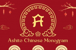 Ashito Chinese Monogram Font Download
