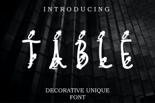 Table Font Download