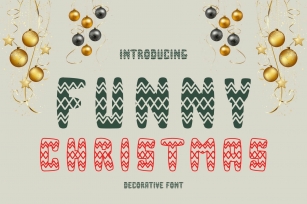Funny Christmas is a cute Christmas decorative Font Download