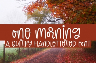 One Morning Font Download