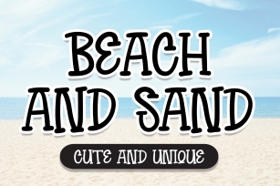 Beach and Sand Font Download