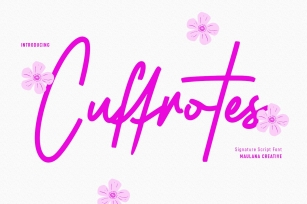 Cuffrotes Signature Script Font Download