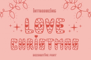 Love Christmas is a cute Christmas decorative Font Download