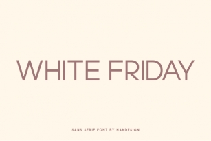 White Friday Font Download