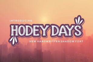 Hodey Days Fonts Font Download