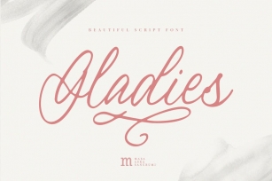 Gladies |A Handwritten Font Font Download