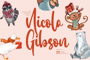 Nicola Gibson | A Modern Script Font Font Download