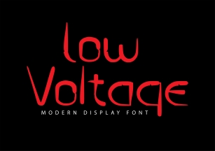Low Voltage Font Download