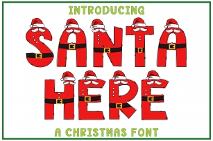 Santa Here Font Download