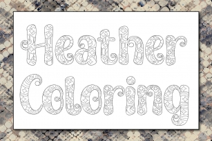 Heather Coloring Font Download