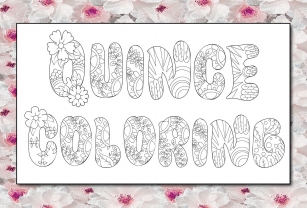Quince Coloring Font Download