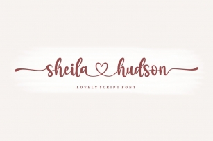 Sheila Hudson Font Download