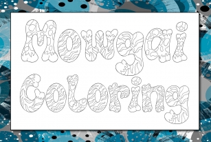 Mowgai Coloring Font Download