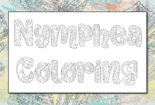 Nymphea Coloring Font Download