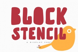 Block Stencil | A Display Font Font Download