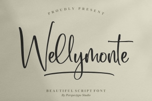 Wellymonte Script Font Font Download