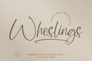 Wheslings Modern Signature Font Font Download