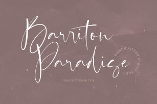 Barriton Paradise Font Download