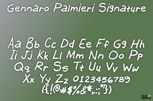 Gennaro Palmieri Signature Font Download