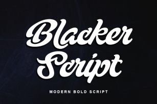 Blacker Script - Font Download