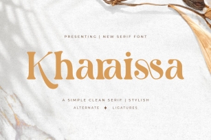 Kharaissa - A Simple Clean Serif Font Download