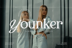 Younker - A Mixed Display Typeface Font Download