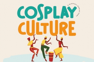 Cosplay Culture | A Playful Display Font Font Download