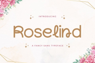 Roselind - A Fancy Sans Typeface Font Download
