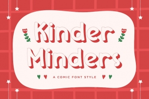 Kinder Minders - A Comic Font Style Font Download